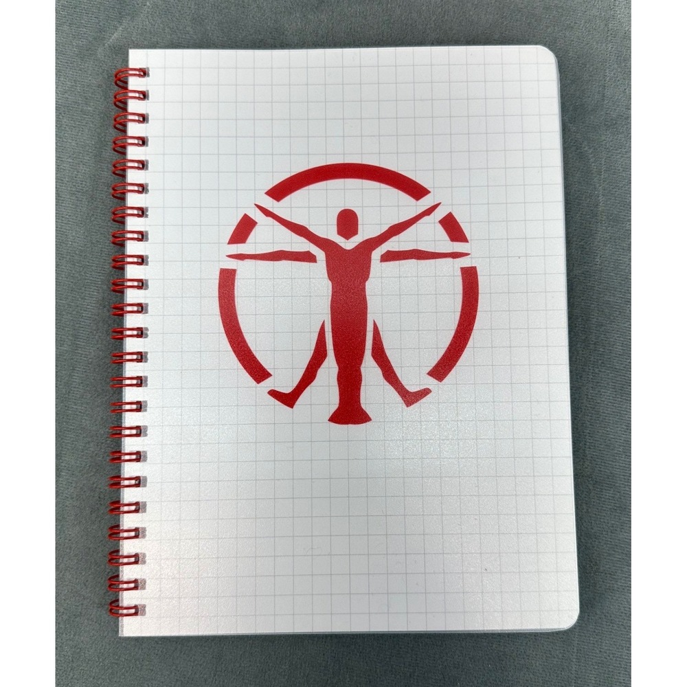 Bethesda Fallout Institute Vitruvian Man Spiral Notebook Grid Paper Loot Crate